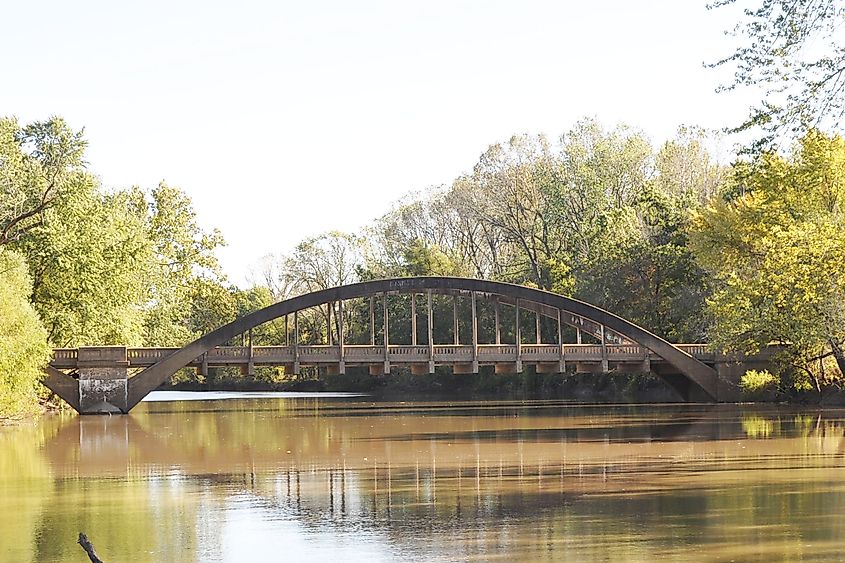Neosho River Bridge near Hartford, Kansas.